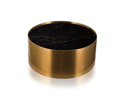 LC-038 - Round Black Marquina Coffee Table