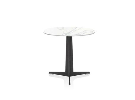LC-022- White Round Marble Side Table 