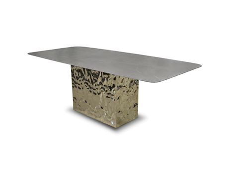 PMT-11-1 - Modern 3D Mirror Base  Dining Table 