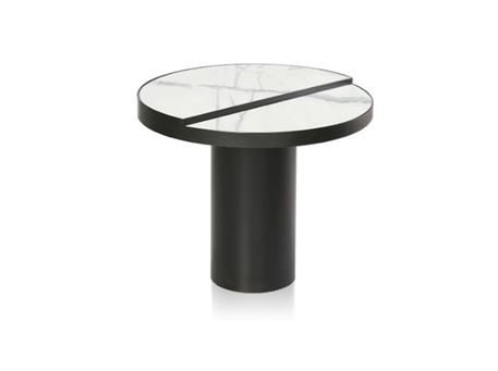 LC-080-2 - White Round Side Table 