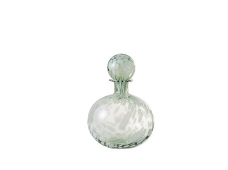 96631 - Decorative White And Green Decanter 