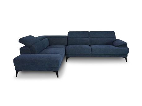 CASPER - Dark Blue Modern Sectional Sofa 