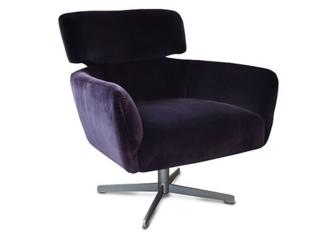 SOLO - Purple Full Fabric Armchair 
