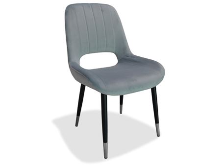 DX-2087 - Modern  Blue Fabric Dining Chair