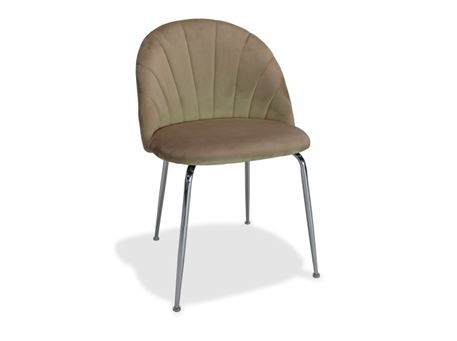 DR-301-5G -Brown Fabric Dining Chair 