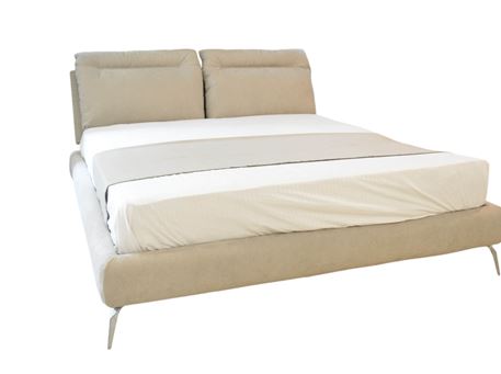 TECUM-SOFT - King Size Bed Available In Off-White fabric