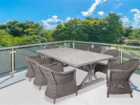 SAFFIRE - Outdoor Wooden Dining Table.
