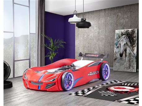 ECO - Red GT1 Car Bed With LED Lights