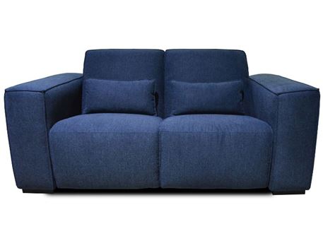 CIELLA - Navy Blue 2-Seater Recliner Sofa