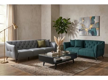 SALVA- Leather & Fabric Set 