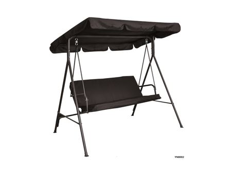 YN8002 -  Black 2-Seater Swing Chair