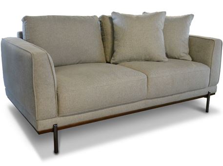 PONER - Light Grey Modern 2-Seater Sofa Design