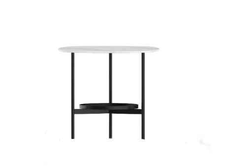 LC-116 - White Marble Side Table 