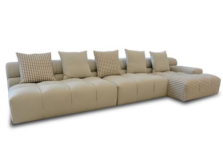 VITEL - Modern Beige Sectional Sofa