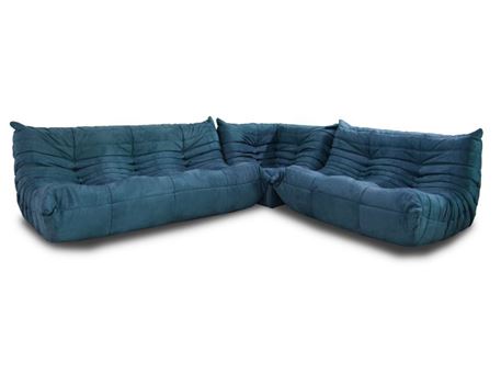 COSTA - Modern Blue Sectional Sofa