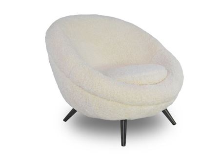 FUSTO - White Modern And Comfy Armchair