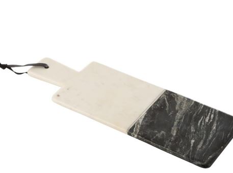7116 - Black And White Rectangular Cutting Plank
