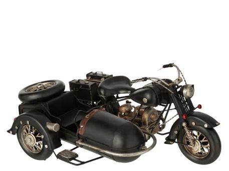 13538 - Black Retro Motorcycle 
