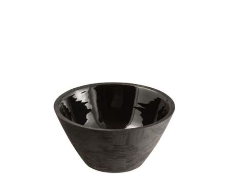 17834 - Medium Size Black Mango Wood Bowl