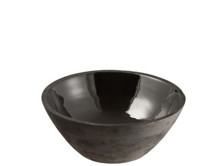 17835 - Large Size Black Mango Wood Bowl