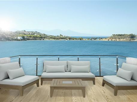 CANO - Brushed Light Grey Outdoor Living Set 