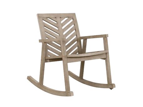 STELLEN - Grey Light Brushed Outdoor Rocking Chair 