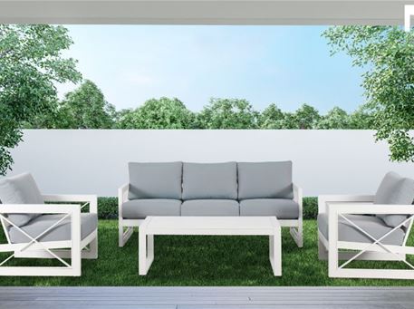 WESTHAMPTON - White Outdoor Living Set 