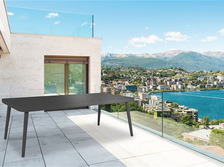 NAYA - Black Aluminum  Outdoor Dining Table 