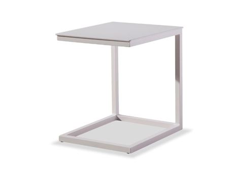 833AST5 - White Aluminum Insert Outdoor Side Table