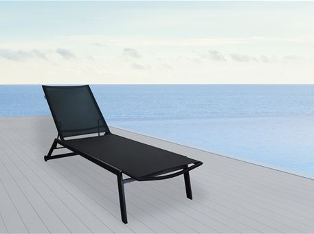 860SL1 - Aluminum Sun Lounger With Wheels