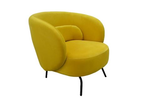 MC-9489LC - Yellow Velvet Leisure Chair 