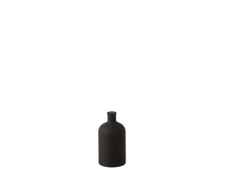 15974 - Matt Black Glass Vase