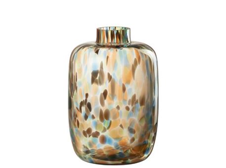 30384 - Medium Size Glass Vase With Spots