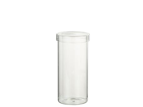 30513- Large Transparent Glass Container