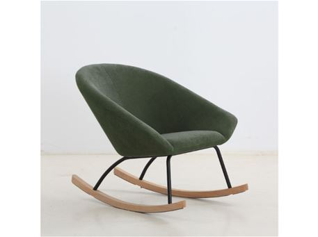 J1179 - Green Fabric Rocking Chair 