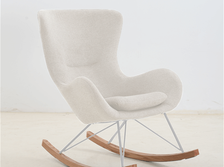 J1831 - White Rocking Chair 
