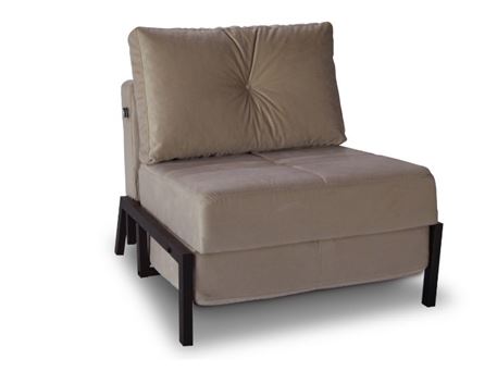 GIBSON - Beige Single Seater sofa Bed With Cushion