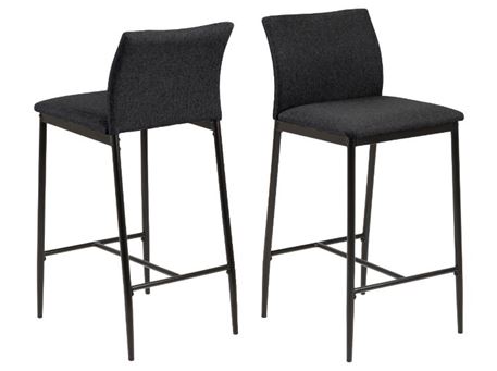 DEMINA - Dark Grey Counter Stool 