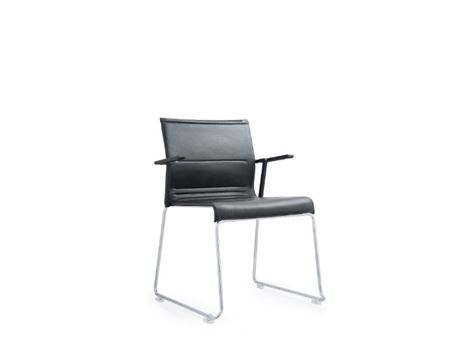 ZM-TC49D - Visitor Chair With Fixed Armrest