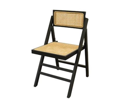 WD-1857 - Rattan Dining Chair With Black Frame