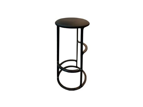 BS-1374 - Black Round Bar Stool