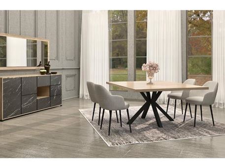 LEAD - Local Dining Table With Sideboard And Mirror