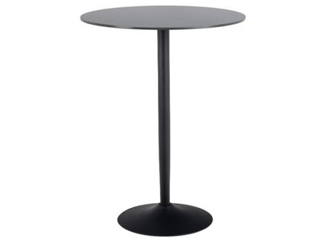 MALTA - Black Ceramic Round Bar Table