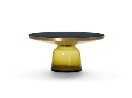 LC 072 - Yellow Tempered Glass Center Table 