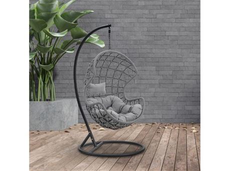 RH-75 - Grey Basket Swing Chair 