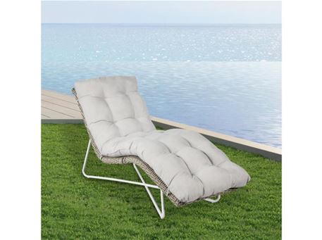 DARIO - White Day Lounger 