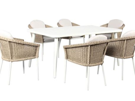 NAYA - Outdoor Dining Table With 6 Chairs