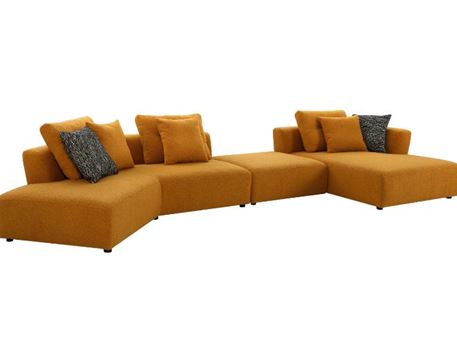 PLAID - Yellow Modern Sectional Sofa