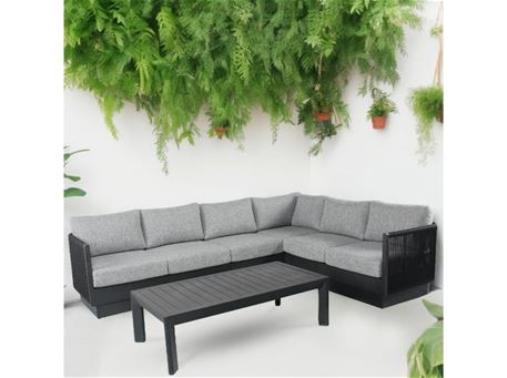 PACIFIC - Black Outdoor Corner Set
