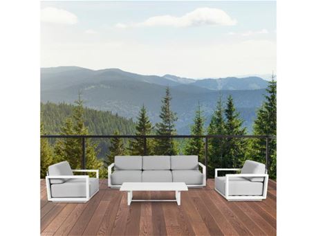 COASTAL - White Outdoor Lounge Set